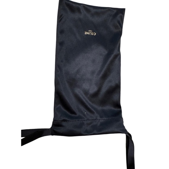 Celine Eyeglass Case Brown Leather Pouch Wrist Strap Designer Luxury - Picture 3 of 4